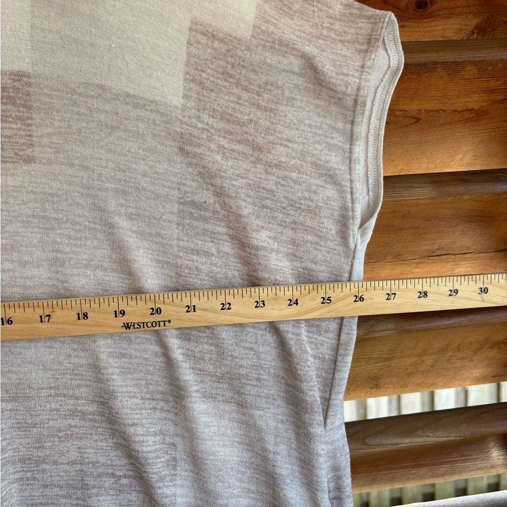 Wilfred Free Women's Gray Beige White Top Shirt Dress Size Small pockets - Picture 9 of 11